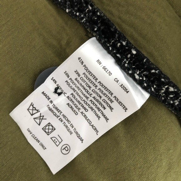 ANTHROPOLOGIE Elevenses Tweed Minka Coat Black S - Picture 12 of 14